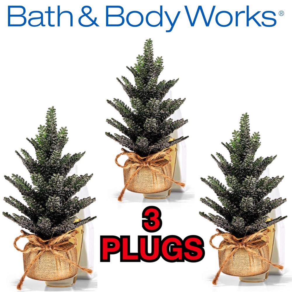 3 Holiday Tree Wallflower Plugs: Bath & Body Works